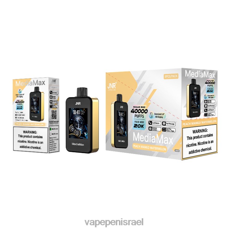 E Cigarette Liquid - JNR MediaMax שאיפה של 40 אלף אבטיח מנגו אפרסק 8XB6D15