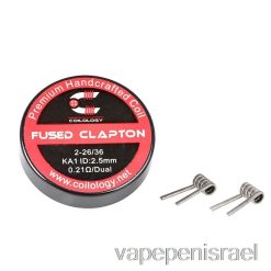 חד פעמי Vape Israel Coilology ביצועי סלילים מובנים מראש קלפטון ממוזג - 0.21ohm Ka1