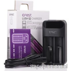חד פעמי Vape Israel Efest Lush Q2 2-bay מטען סוללות לד אינטליגנטי