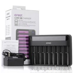 חד פעמי Vape Israel Efest Lush Q8 8 Bay מטען סוללות אינטליגנטי