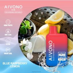 Disposable Vape Israel - Aivono AIM BOXX 4000 P4D26217 לימון פטל כחול