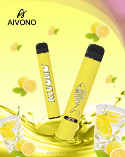Disposable Vape Israel - Aivono AIM FISHBONE 600 P4D26287 חוליית לימון