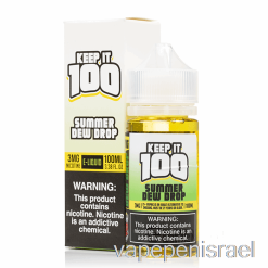Vape Israel חד פעמי טיפת טל קיץ - שמור על זה 100 - 100 מ"ל 6 מ"ג