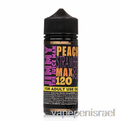 Vape Israel Peachy Strawberry חד פעמי - Jimmy The Juiceman - 120 מ"ל 6 מ"ג
