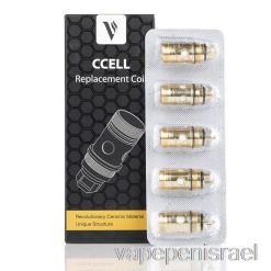 Vape Israel Vaporesso Ccell סלילי חלופי קרמיים חד פעמיים 0.6ohm Ss316l